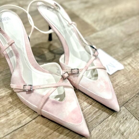 ZARA Pointed Toe Slingbacks NWT - Picture 10 of 16